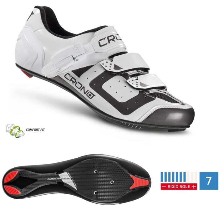 CRONO buty szosowe CR-3 białe 43 nylon