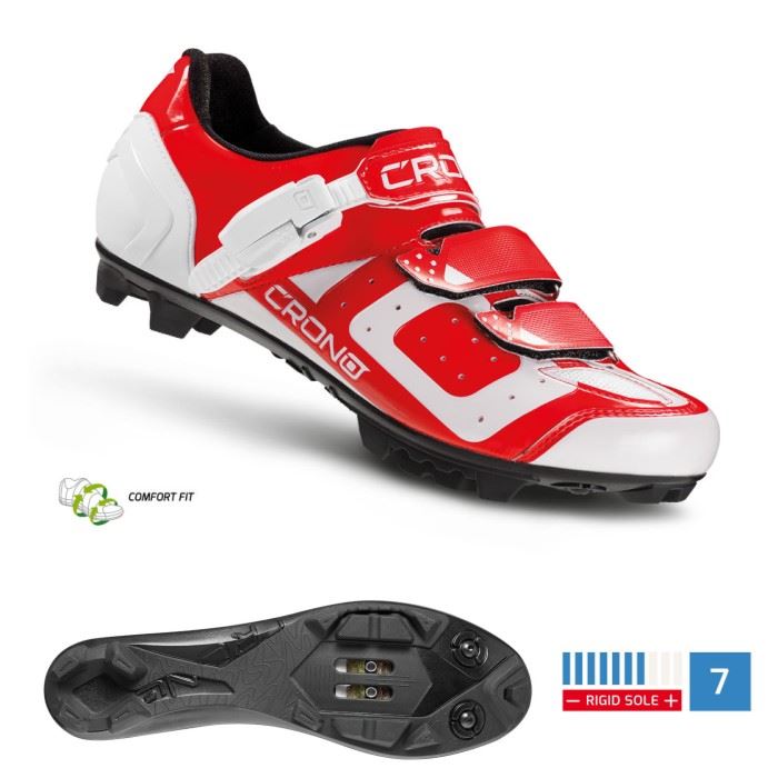 CRONO buty MTB CX-3 czerwone 42 nylon