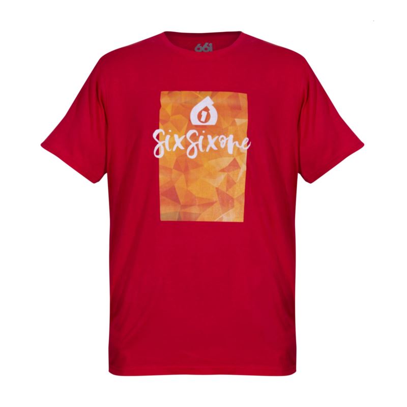 661 T-Shirt SCRIPT czerwony M