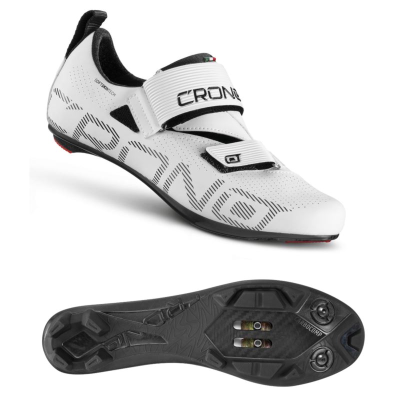 CRONO buty triatlonowe CT-1-20 białe 43 kompozyt