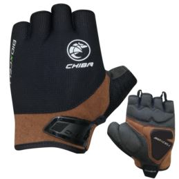 CHIBA rękawiczki BIOXCELL ROAD XS czarno brązowe