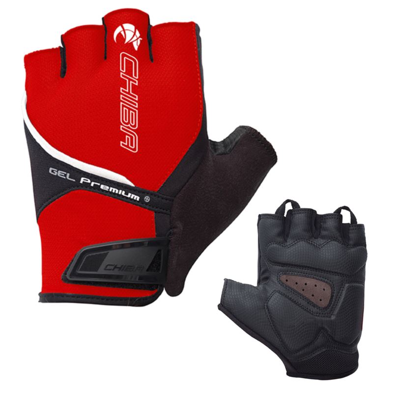 CHIBA rękawiczki Gel Premium S czerwone
