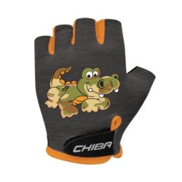 CHIBA rękawiczki COOL KIDS czarne krokodyl S