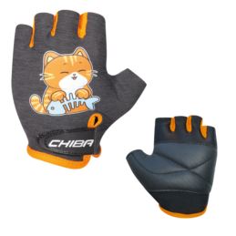 CHIBA rękawiczki COOL KIDS czarne kot L