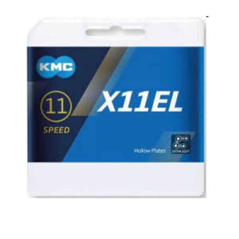 KMC Łańcuch X11 EL 118 ogniw srebrny BOX