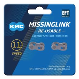 KMC Złączka 11R EPT 2 sztuki srebrna 11 rz blister