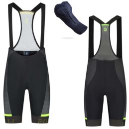 Rogelli spodenki HERO II czarno szaro żółte 3XL