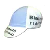 Czapeczka Profi BIANCHI PIAGGIO biało błękitna