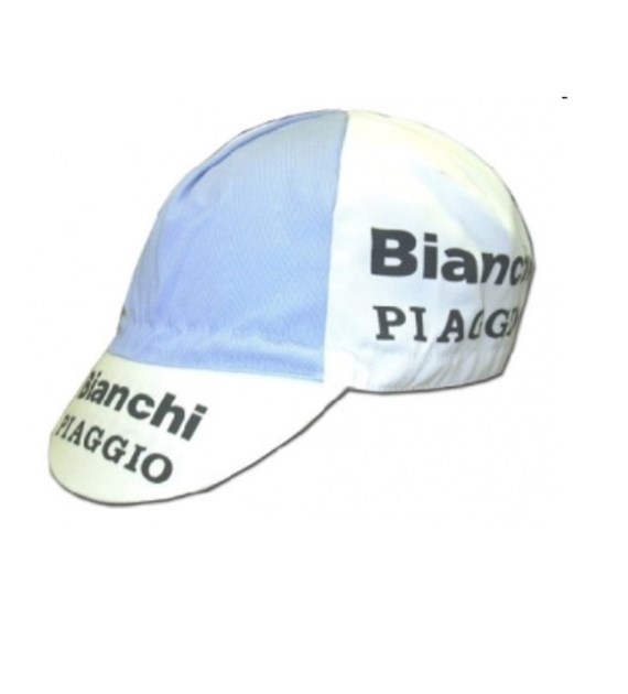 Czapeczka Profi BIANCHI PIAGGIO biało błękitna