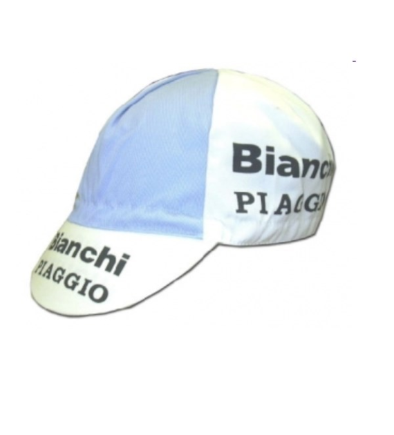 Czapeczka Profi BIANCHI PIAGGIO biało błękitna