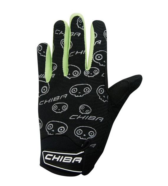 CHIBA rękawiczki BONES czarno zielone S