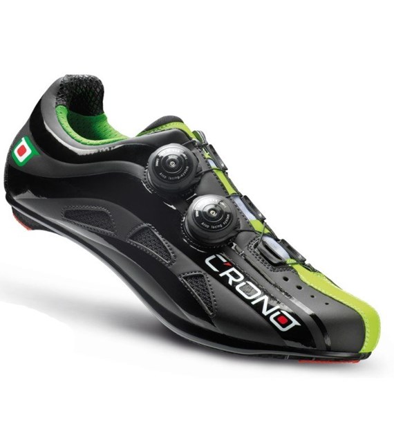 CRONO buty szosowe FUTURA 2 czarno zielone 43,5