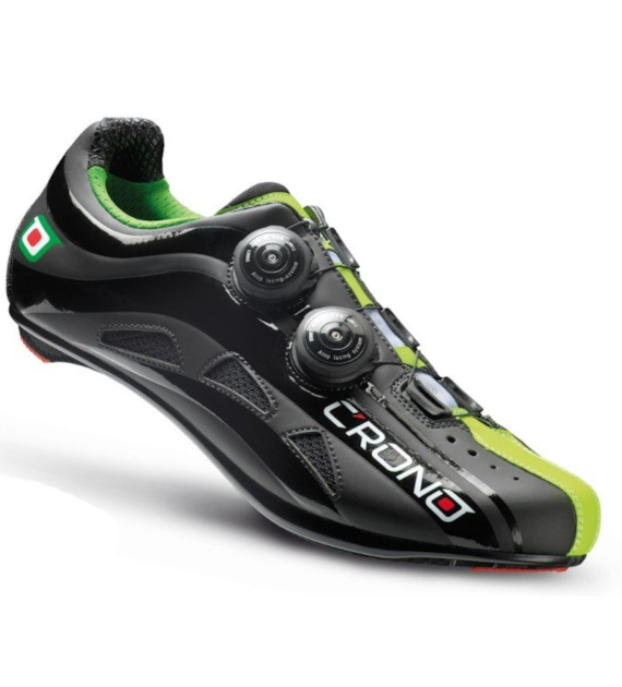 CRONO buty szosowe FUTURA 2 czarno zielone 43,5
