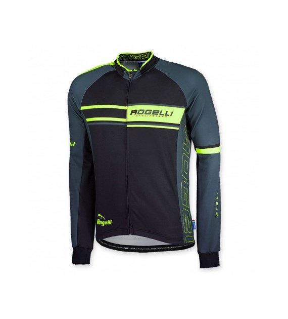 Rogelli koszulka długi rękaw ANDRANO cza. żółt. S