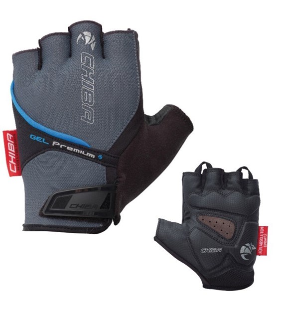 CHIBA rękawiczki Gel Premium XS szare