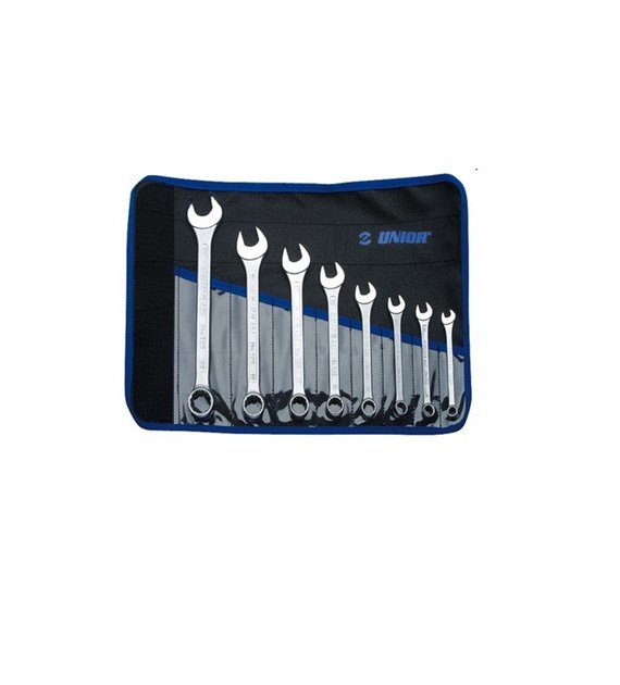 UNIOR Zestaw kluczy płasko-oczkowych 125/1CT