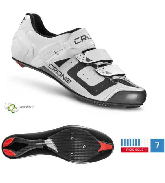 CRONO buty szosowe CR-3 białe 42 nylon