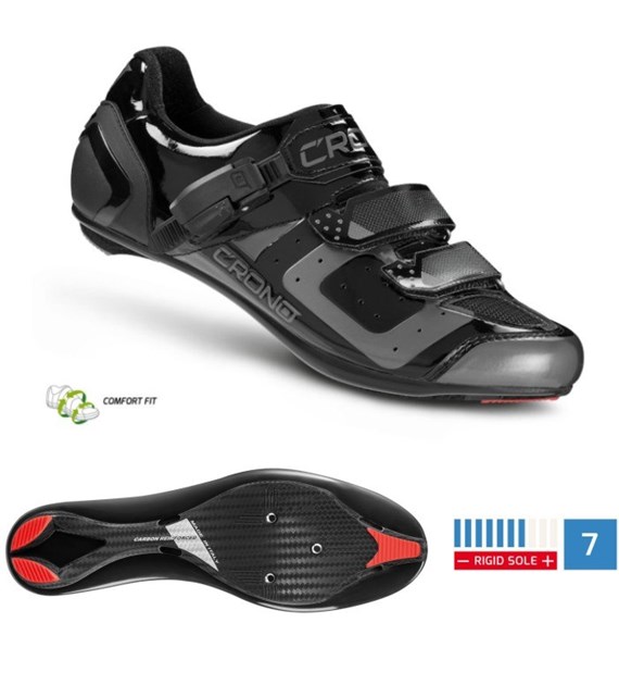 CRONO buty szosowe CR-3 czarne 45 nylon
