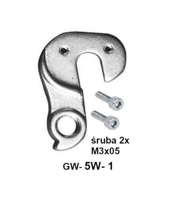 hak przerzutki do ramy GW-5w-1
