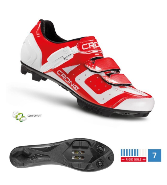 CRONO buty MTB CX-3 czerwone 42 nylon