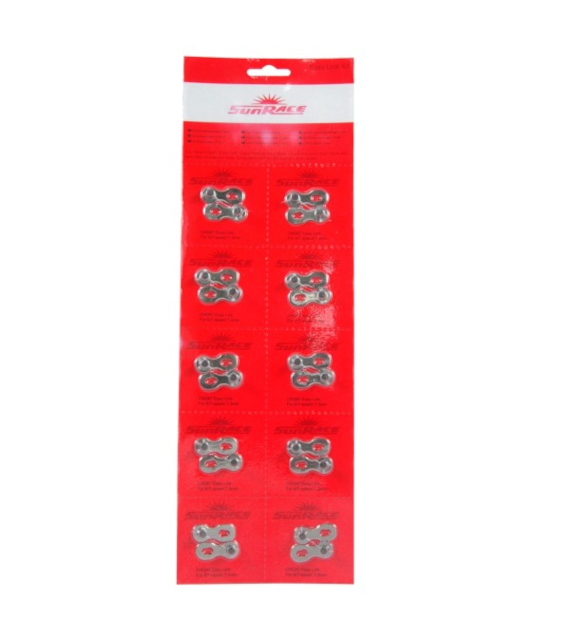 SUNRACE złączka łańcucha 9 rz.blister 10 szt.