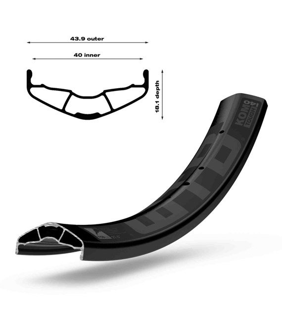 WTB Obręcz KOM TOUGH i-40 27,5'' TCS 2.0 32 otwory