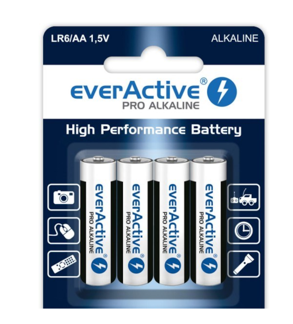 Bateria LR6 everActive AA blister 4 sztuki