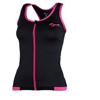 Rogelli koszulka bez rękawków ABBEY czarno róż.XL