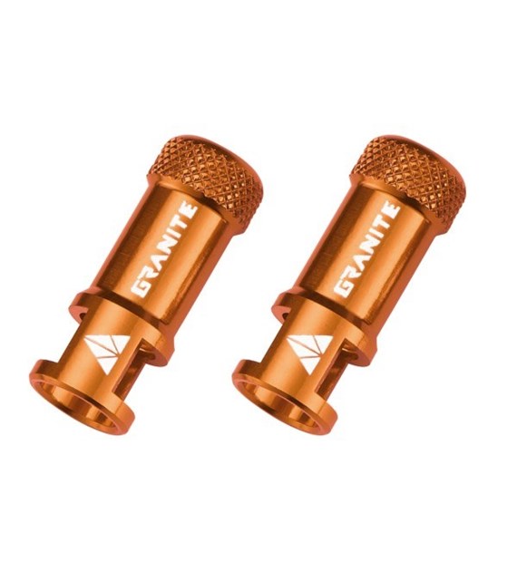 GRANITE kapturki na wentylki FV JUICY pomarańczowe