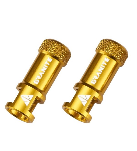 GRANITE kapturki na wentylki FV JUICY złote