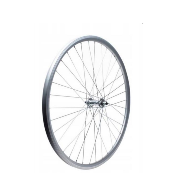 Koło 26'' przód stożek O-srebrna/P-srebrna