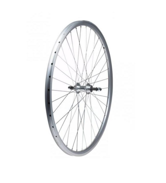 Koło 26'' tył woln. stożek O-srebrna/P-srebrna