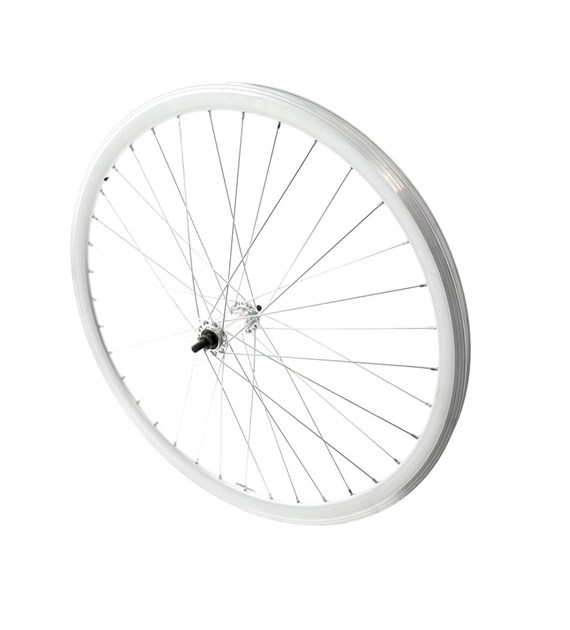 Koło 28'' przód stożek O-srebrna/P-srebrna