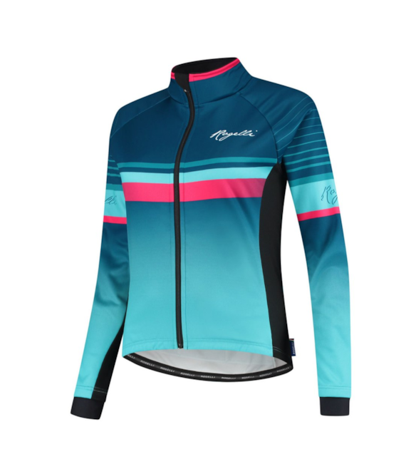 Rogelli bluza IMPRESS LDS niebiesko różowa S