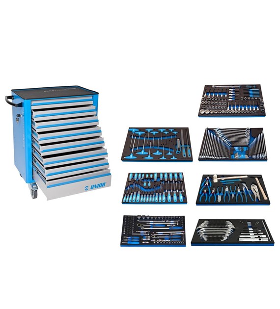 UNIOR Zestaw narzędzi z wózkiem EV6