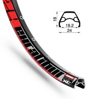 Obręcz RODI EXCALIBUR XC 27,5 x19 czarna 32 otw.