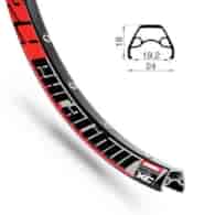 Obręcz RODI EXCALIBUR XC 27,5 x19 czarna 32 otw.