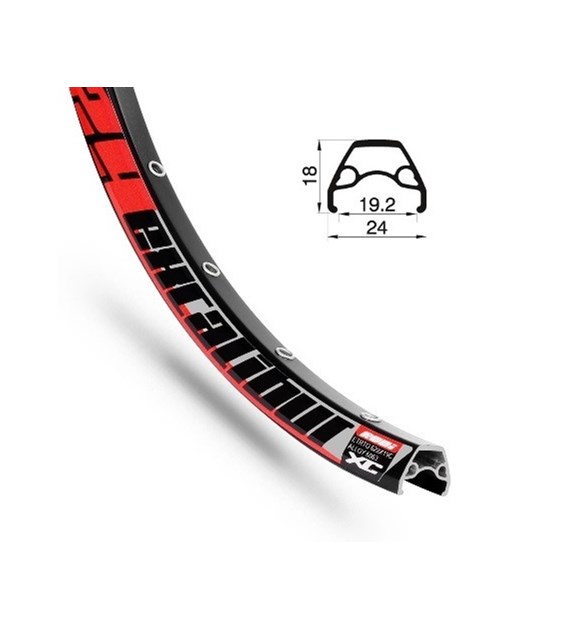 Obręcz RODI EXCALIBUR XC 27,5 x19 czarna 32 otw.