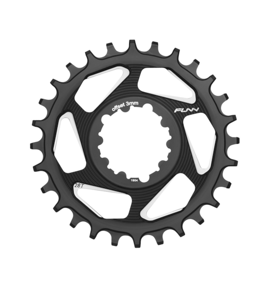 FUNN Tarcza mech. korb. SOLO DX BOOST czerw. 28T