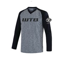 WTB Koszulka M/W długi rękaw szaro czarna L