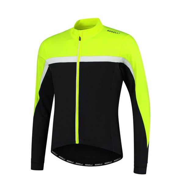 Rogelli koszulka dł. rękaw COURSE S czarno żółt.