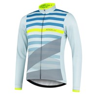Rogelli koszulka dł. rękaw STRIPE szaro żółta M