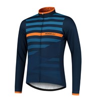 Rogelli koszulka dł. rękaw STRIPE gran. pomar. M