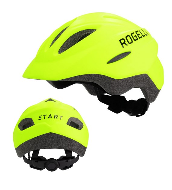 Rogelli kask dziecięcy START żółty S