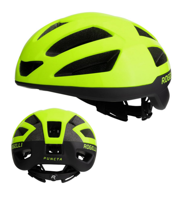 Rogelli kask PUNCTA żółty S/M