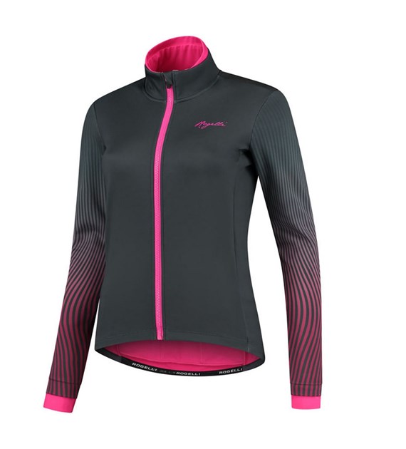 Rogelli bluza VIVID LDS szaro rózowa S