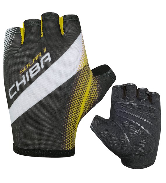 CHIBA rękawiczki SOLAR II M czarno żółte