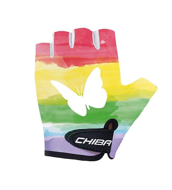 CHIBA rękawiczki COOL KIDS tęcza motyl XS