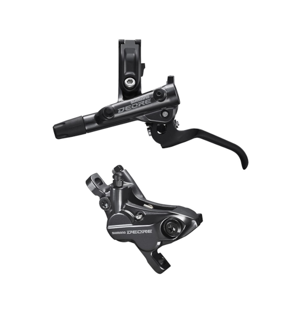 SHIMANO zestaw hamulca przód 4 tłoki M6120 1000mm