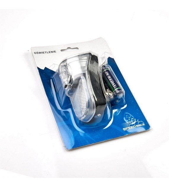 Lampa przód 1LED bateria wspornik